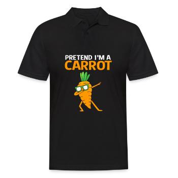 Carrot Vegetables - Men's Polo Shirt - black - Front - Kai (181cm)