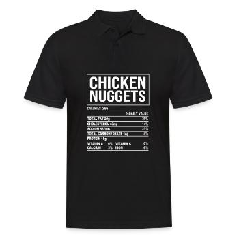Chicken Nuggets - Männer Poloshirt - Schwarz - Vorne - Kai (181cm)