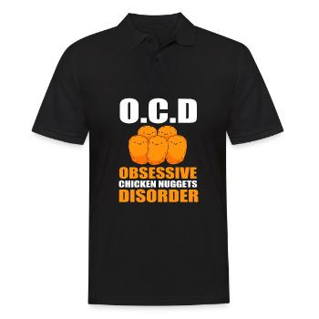 Chicken Nuggets - Men's Polo Shirt - black - Front - Kai (181cm)
