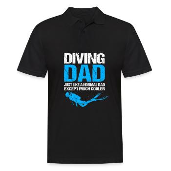 Dive - Men's Polo Shirt - black - Front - Kai (181cm)