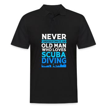 Dive - Men's Polo Shirt - black - Front - Kai (181cm)