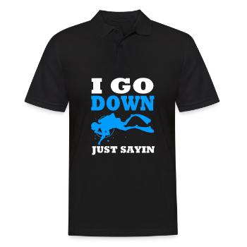 Dive - Men's Polo Shirt - black - Front - Kai (181cm)