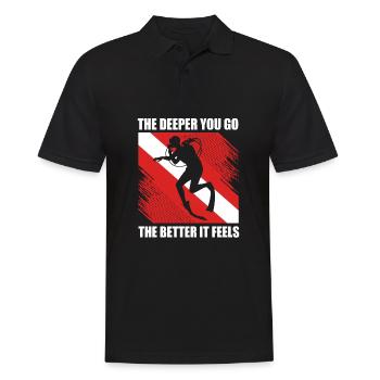 Dive - Men's Polo Shirt - black - Front - Kai (181cm)