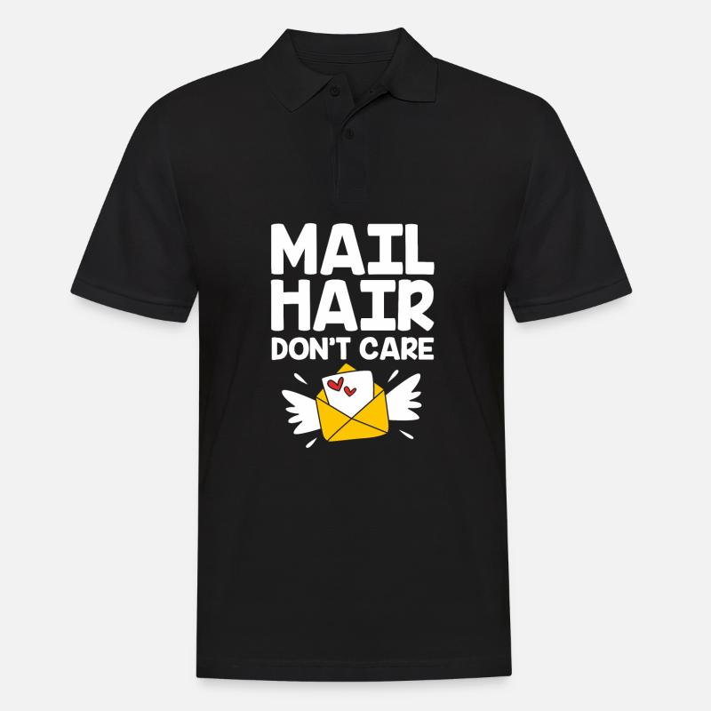 Postbote - Männer Poloshirt - Schwarz