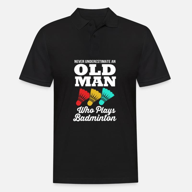 Badminton - Männer Poloshirt - Schwarz