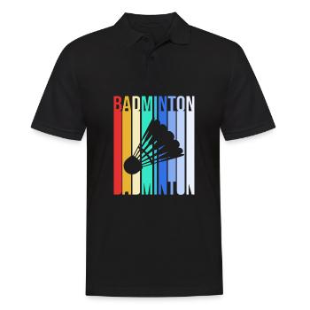 Badminton - Männer Poloshirt - Schwarz - Vorne - Kai (181cm)