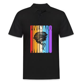 Tornado Birthday Fête d’anniversaire des enfants - Polo Homme - noir - Devant - Kai (181cm)