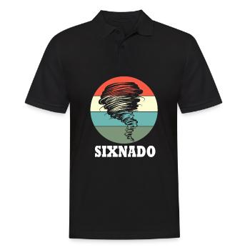 Tornado Birthday Fête d’anniversaire des enfants - Polo Homme - noir - Devant - Kai (181cm)