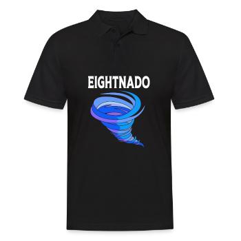 Tornado Birthday Fête d’anniversaire des enfants - Polo Homme - noir - Devant - Kai (181cm)
