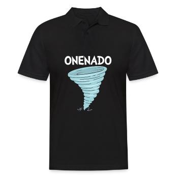 Tornado Birthday Fête d’anniversaire des enfants - Polo Homme - noir - Devant - Kai (181cm)