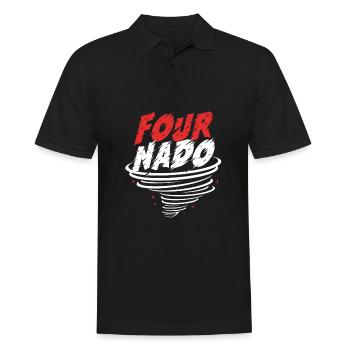 Tornado Birthday Fête d’anniversaire des enfants - Polo Homme - noir - Devant - Kai (181cm)