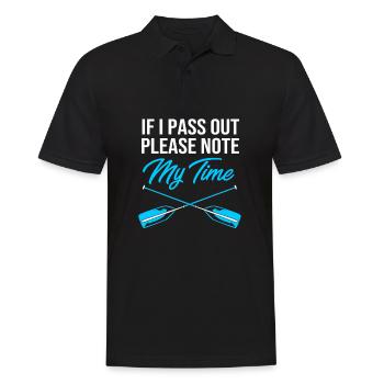 Rowing Team Rowing Rowing Rowing Boat Rowers - Men's Polo Shirt - black - Front - Kai (181cm)