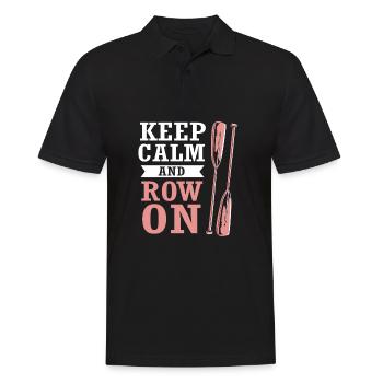Rowing Team Rowing Rowing Rowing Boat Rowers - Men's Polo Shirt - black - Front - Kai (181cm)