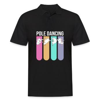 Pole Dance - Männer Poloshirt - Schwarz - Vorne - Kai (181cm)