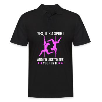 Pole Dance - Männer Poloshirt - Schwarz - Vorne - Kai (181cm)