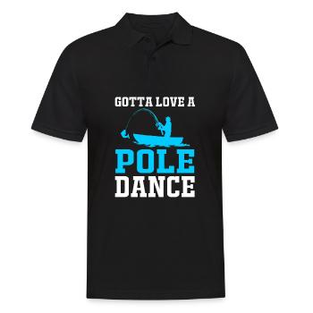 Pole Dance - Männer Poloshirt - Schwarz - Vorne - Kai (181cm)