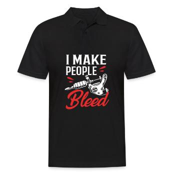 Tatoueur Tatoueur Tatoueur Tatoué Tatouage - Polo Homme - noir - Devant - Kai (181cm)