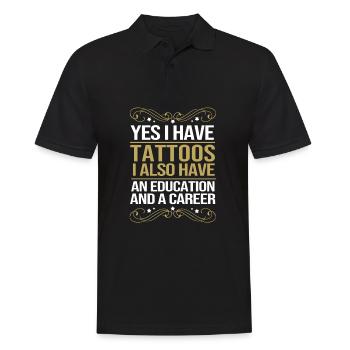 Tatoueur Tatoueur Tatoueur Tatoué Tatouage - Polo Homme - noir - Devant - Kai (181cm)