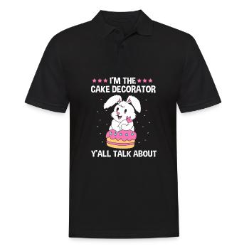 Cake Tartlet Decoration Cake - Men's Polo Shirt - black - Front - Kai (181cm)
