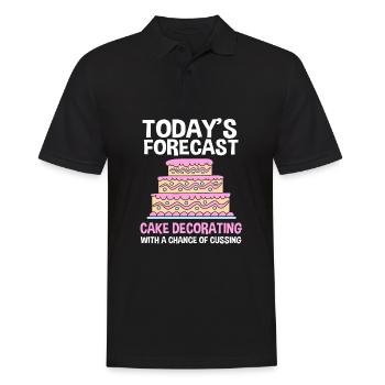Cake Tartlet Decoration Cake - Men's Polo Shirt - black - Front - Kai (181cm)
