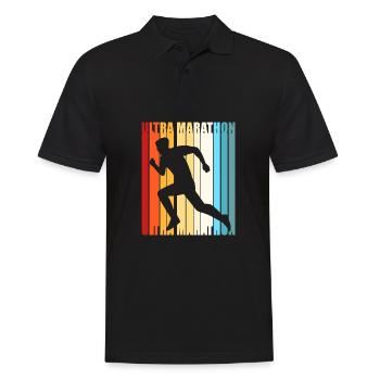 Trailrunning - Männer Poloshirt - Schwarz - Vorne - Kai (181cm)