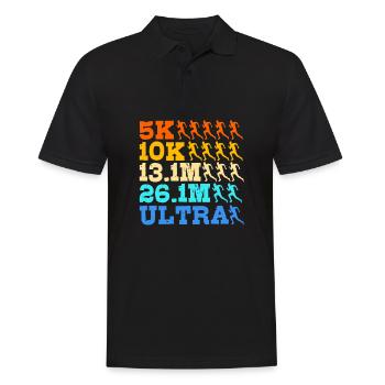 Trailrunning - Männer Poloshirt - Schwarz - Vorne - Kai (181cm)
