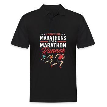 Marathonien Marathonien - Polo Homme - noir - Devant - Kai (181cm)