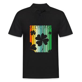 Shenanigan - Men's Polo Shirt - black - Front - Kai (181cm)