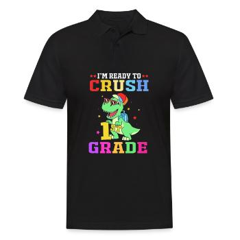 First Year - Men's Polo Shirt - black - Front - Kai (181cm)