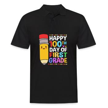 First Year - Men's Polo Shirt - black - Front - Kai (181cm)