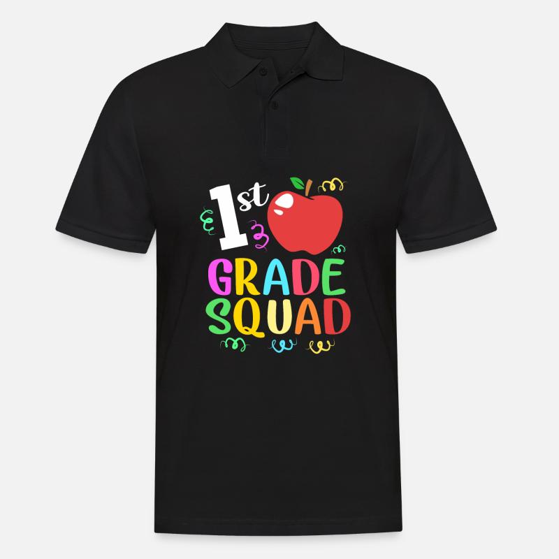 Erstklässler - Männer Poloshirt - Schwarz