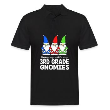 3. Klasse - Männer Poloshirt - Schwarz - Vorne - Kai (181cm)
