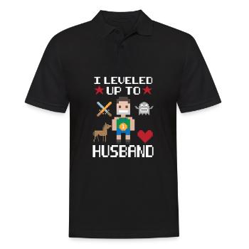 Niveau supérieur Mari Gamer Gamer Mari Mariage Mariage - Polo Homme - noir - Devant - Kai (181cm)