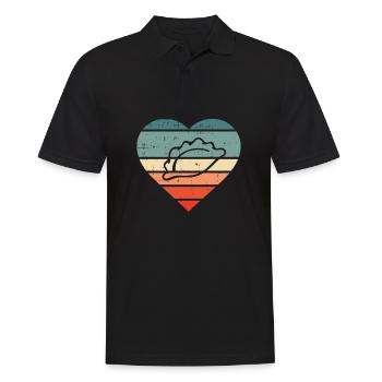 Piroshky Pierogi Teigtaschen Golabki Herz Geschenk - Männer Poloshirt - Schwarz - Vorne - Kai (181cm)