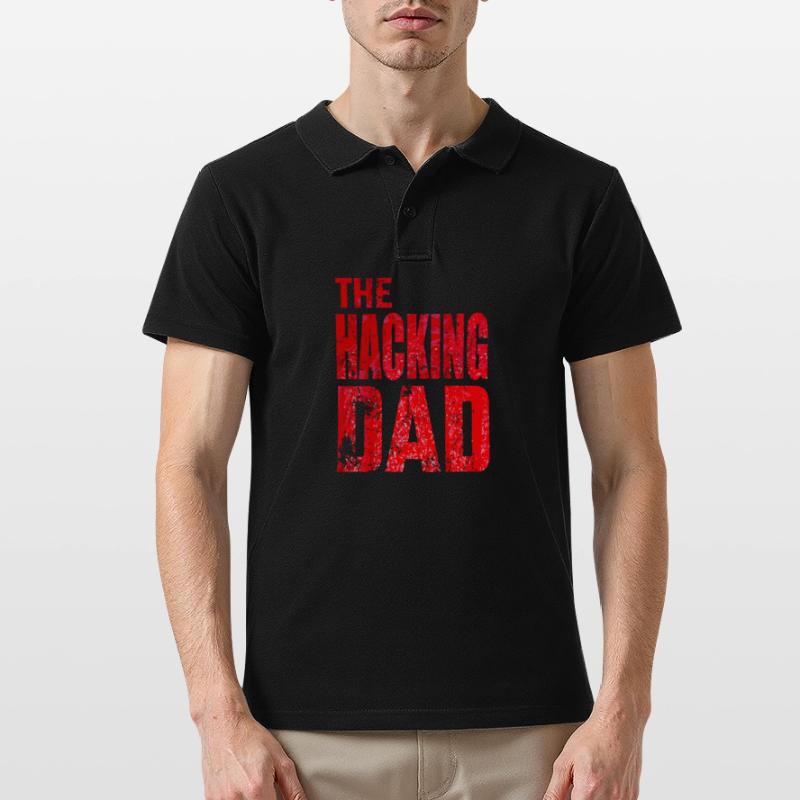 Le Hacking Dad Hacking Père Papa Code ordinateur Polo Homme
