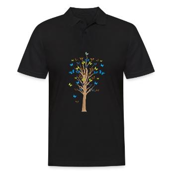 papillon insectes cadeau de jardin - Polo Homme - noir - Devant - Kai (181cm)