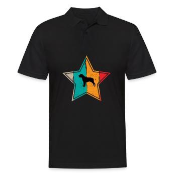 Rottweiler dog lover Retro vintage Gift idea - Männer Poloshirt - Schwarz - Vorne - Kai (181cm)