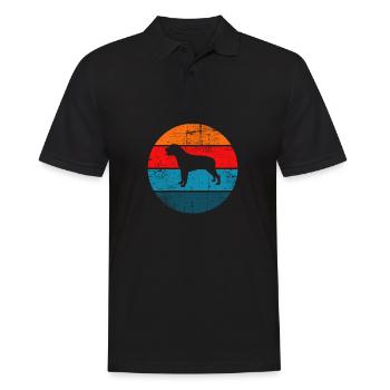 Rottweiler dog lover Retro vintage Gift idea - Männer Poloshirt - Schwarz - Vorne - Kai (181cm)