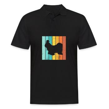 Shih Tzu amoureux des chiens Retro vintage Idée cadeau - Polo Homme - noir - Devant - Kai (181cm)