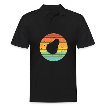 Avocat Vegan Lover Retro Veggie Diet Idée cadeau - Polo Homme - noir - Devant - Kai (181cm)