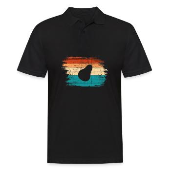 Avocat Vegan Lover Retro Veggie Diet Idée cadeau - Polo Homme - noir - Devant - Kai (181cm)