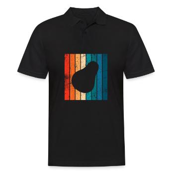 Avocat Vegan Lover Retro Veggie Diet Idée cadeau - Polo Homme - noir - Devant - Kai (181cm)