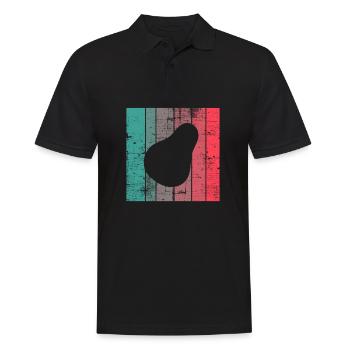 Avocat Vegan Lover Retro Veggie Diet Idée cadeau - Polo Homme - noir - Devant - Kai (181cm)