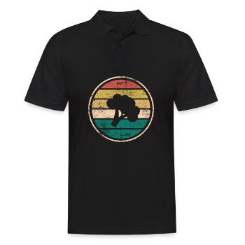 Broccoli Vegan Lover Retro Healthy Gift idea - Männer Poloshirt - Schwarz - Vorne - Kai (181cm)
