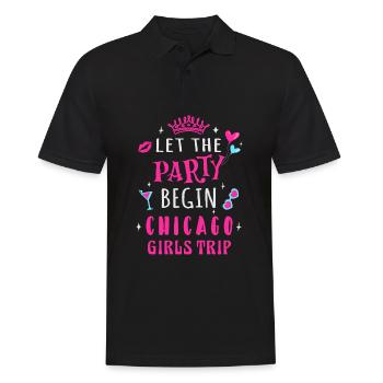 Girls Trip Chicago, que la fête commence - Polo Homme - noir - Devant - Kai (181cm)
