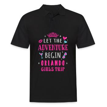 Girls Trip Orlando, que l’aventure commence - Polo Homme - noir - Devant - Kai (181cm)