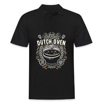 Dutch Oven Master - Männer Poloshirt - Schwarz - Vorne - Kai (181cm)
