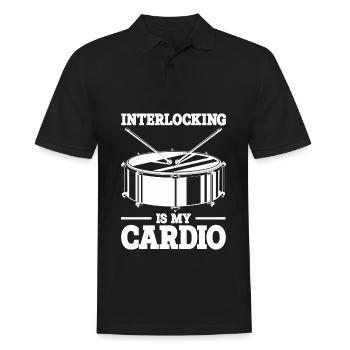 Tenor Schlagzeuger | Tenortrommel Band Geschenk - Männer Poloshirt - Schwarz - Vorne - Kai (181cm)