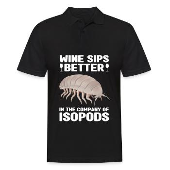 Mauerasseln - Männer Poloshirt - Schwarz - Vorne - Kai (181cm)