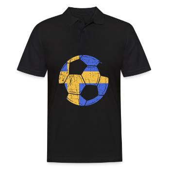 Schweden Schwedisch - Männer Poloshirt - Schwarz - Vorne - Kai (181cm)